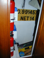 Cheoy Lee custom offshore cutter for sale - hanging locker